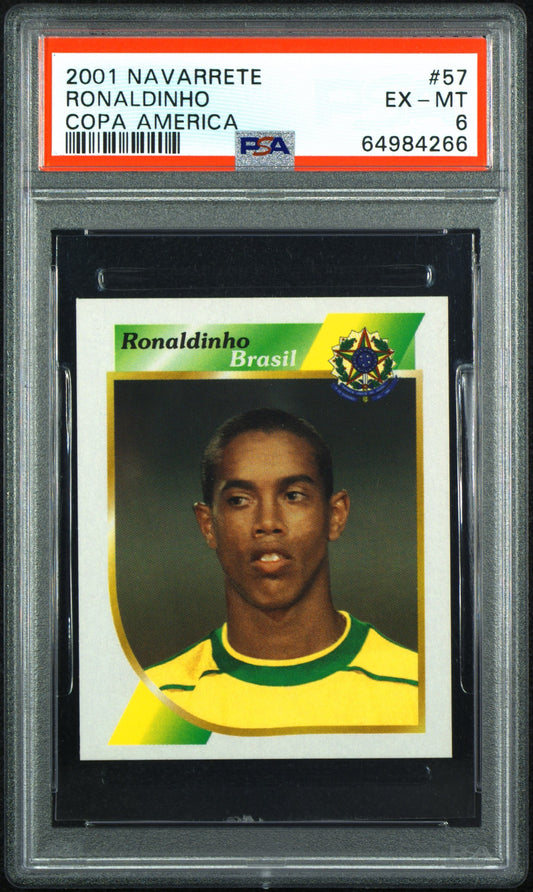 2001 Navarrete Ronaldinho Copa America PSA 6
