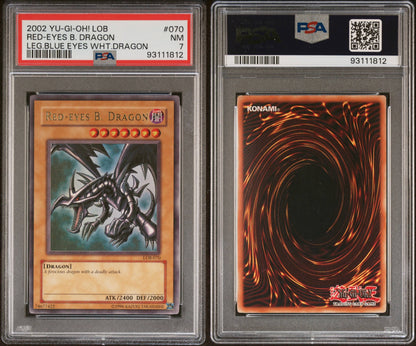 2002 Red Eyes Black Dragon LOB PSA 7