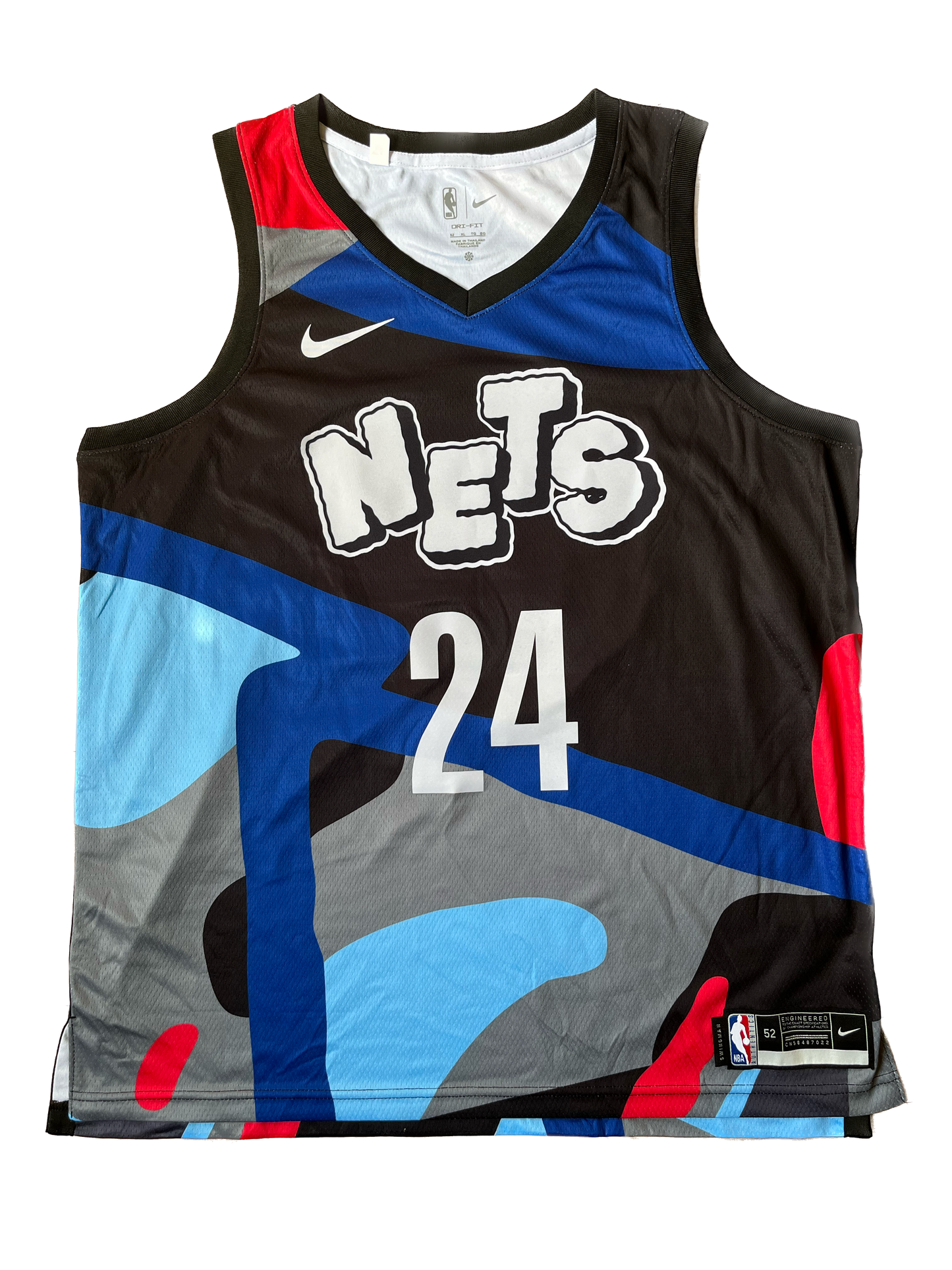 Cam Thomas #24 Brooklyn Nets NBA City Edition signed jersey