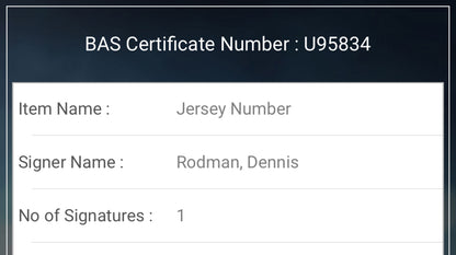 Dennis Rodman signed Bulls Jersey BECKETT Authenticated