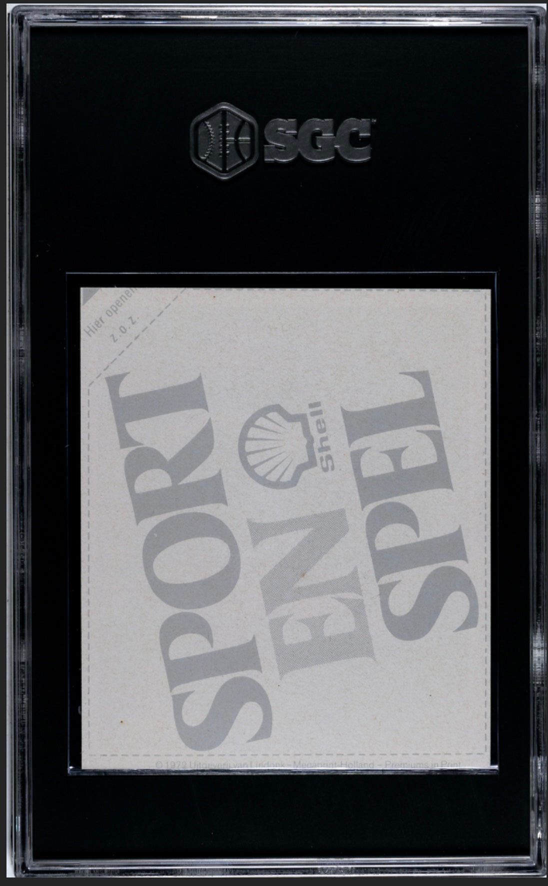 1972 Johan Cruyff Shell sport&spel SGC 6