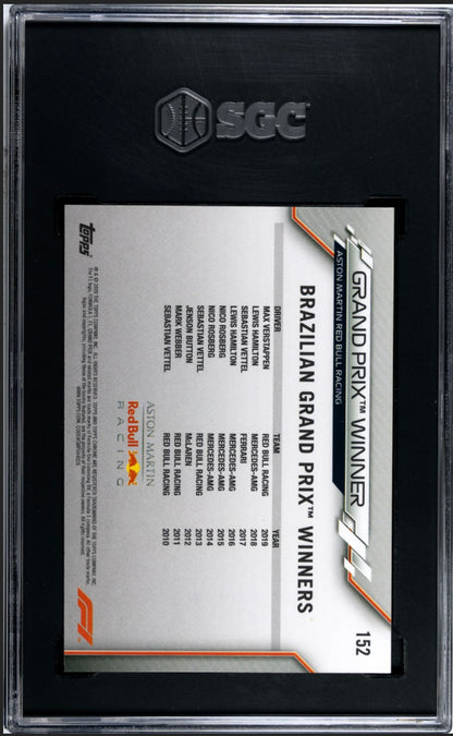 2020 Max Verstappen Topps Chrome SGC 9.5
