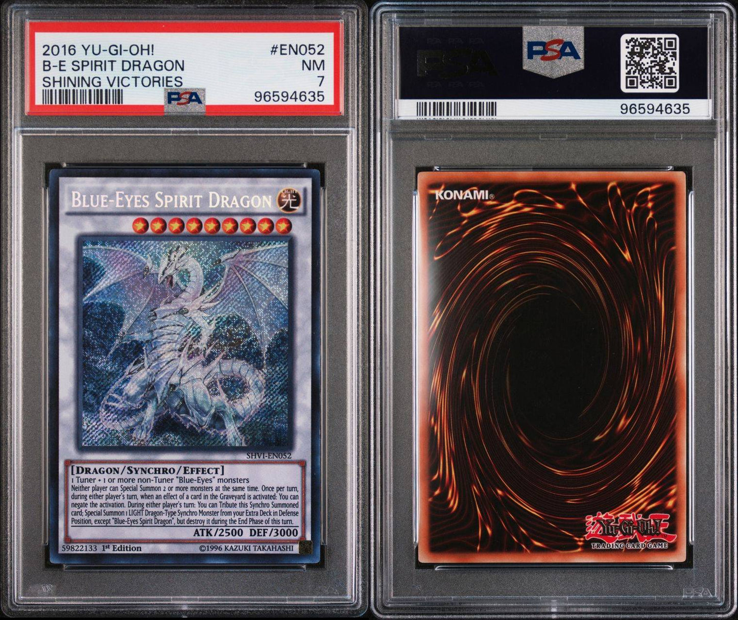 2016 Blue Eyes Spirit Dragon Shining Victories PSA 7