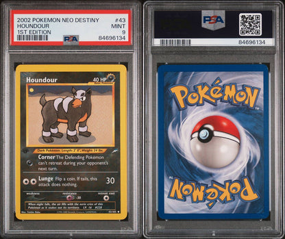 2002 Neo Destiny 1st edition houndour PSA 9