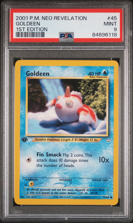2002 Neo Destiny 1st edition goldeen PSA 9