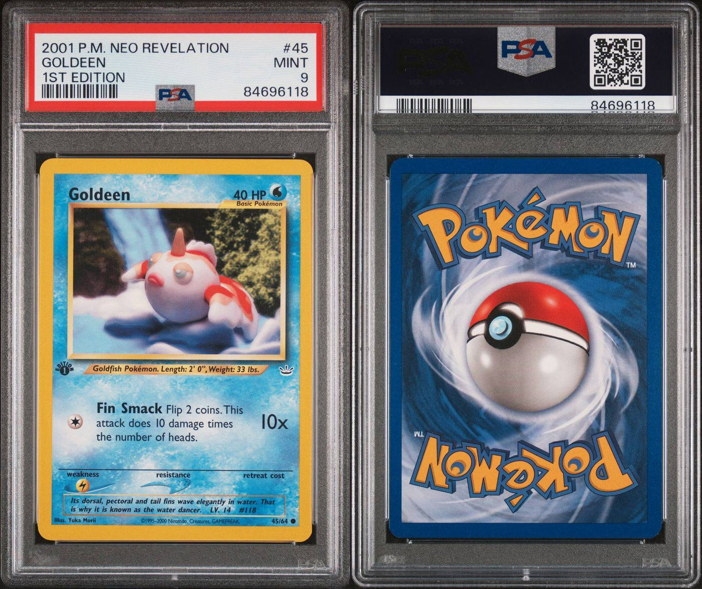 2002 Neo Destiny 1st edition goldeen PSA 9