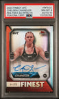 2024 Topps Finest UFC Chelsea Chandler auto refractor /99 PSA 8/10