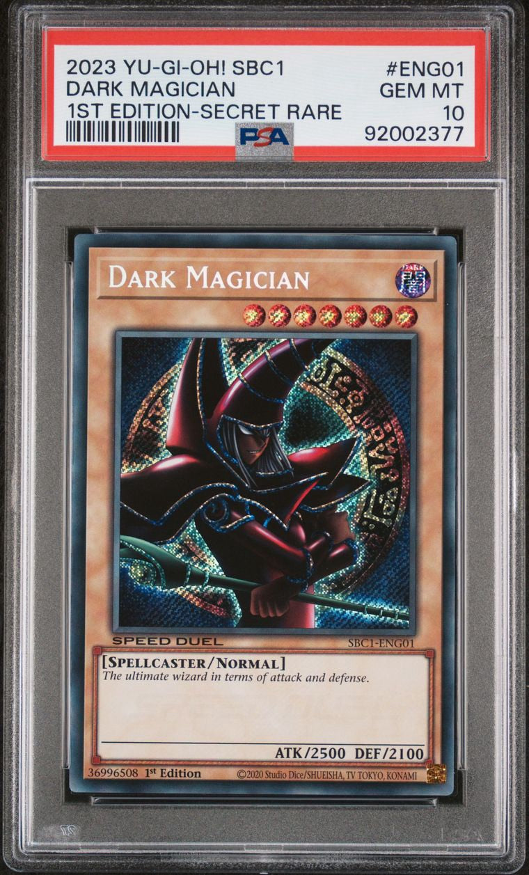 2023 Dark Magician 1st Edition Secret Rare SBC1 PSA 10