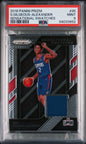 2018 Panini Prizm Shai Gilgeous Alexander sensational swatches PSA 9