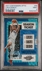 2021 Panini Contenders Optic Luka Doncic Blue Wave /45 PSA 9