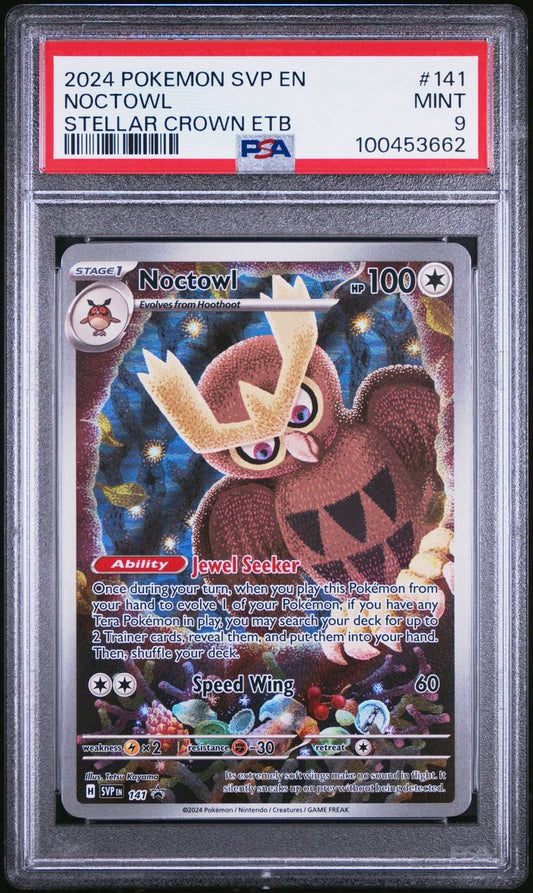 2024 Noctowl Stellar Crown ETB PSA 9