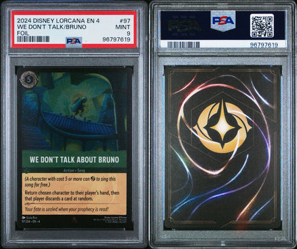 2024 Disney Lorcana EN4 We Don’t Talk About Bruno FOIL PSA 9