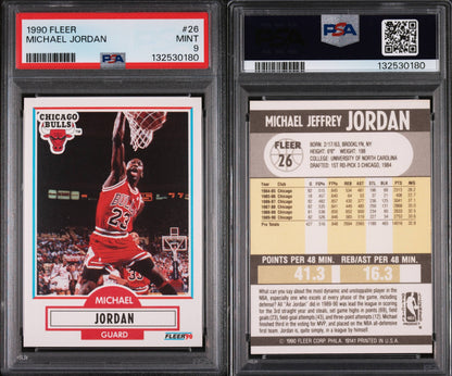 1990 Fleer Michael Jordan PSA 9