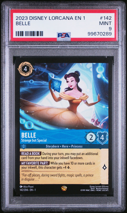 2023 Disney Lorcana EN1 Belle PSA 9