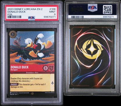 2023 Disney Lorcana EN 2 Donald Duck Foil PSA 9