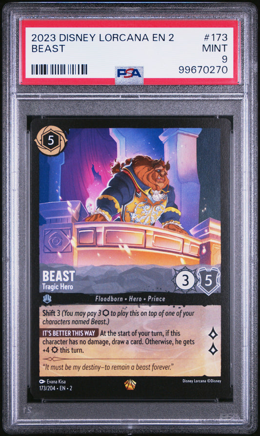 2023 Disney Lorcana EN 2 Beast PSA 9