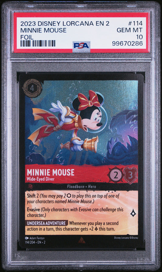 2024 Disney Lorcana EN 2 Minnie Mouse PSA 10
