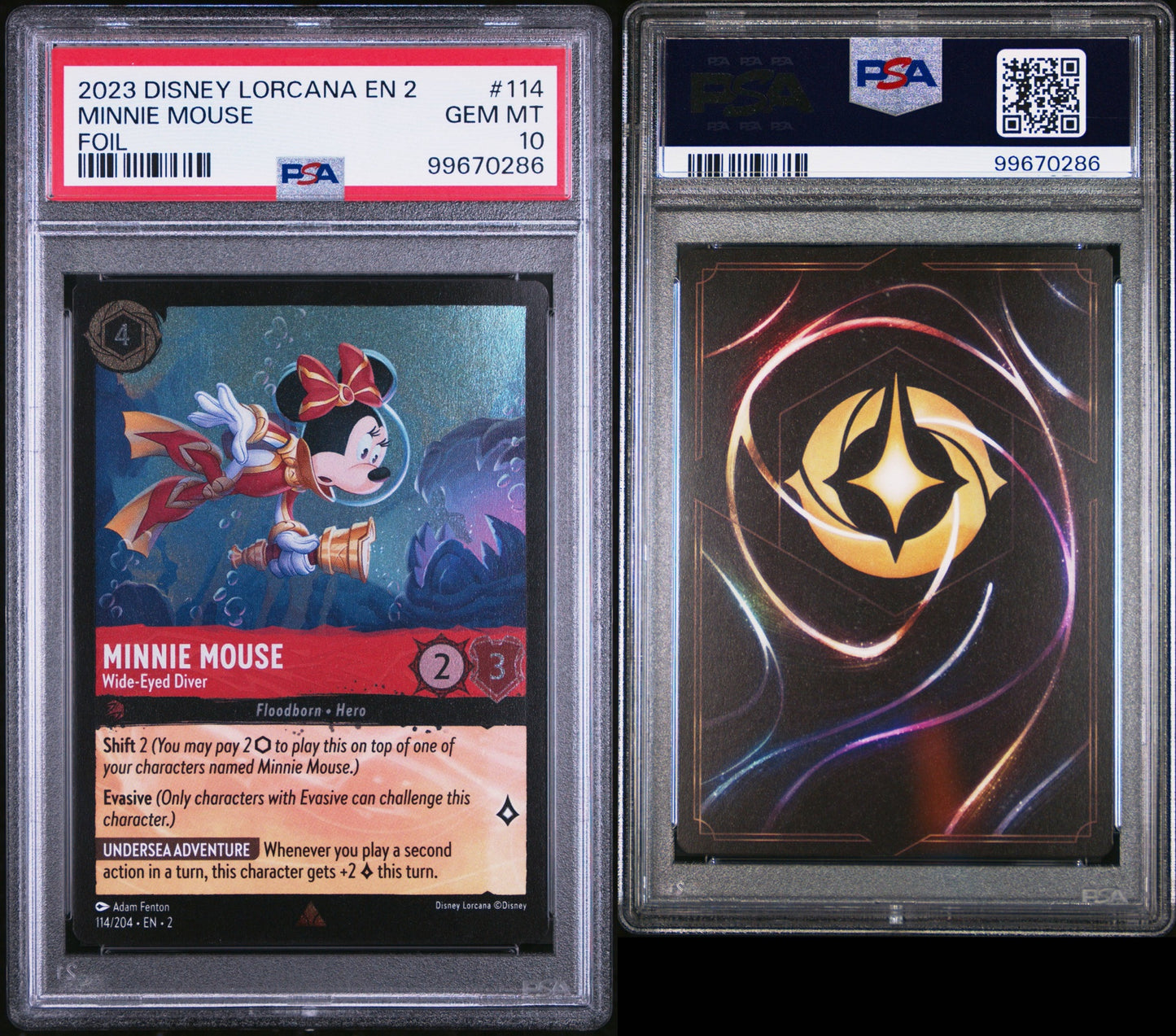 2024 Disney Lorcana EN 2 Minnie Mouse PSA 10