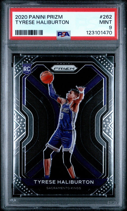 2020 Panini Prizm Tyrese Haliburton PSA 9