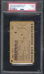1998 Ana Pokemon Jet GOLD BOARDING PASS PIKACHU PSA 8