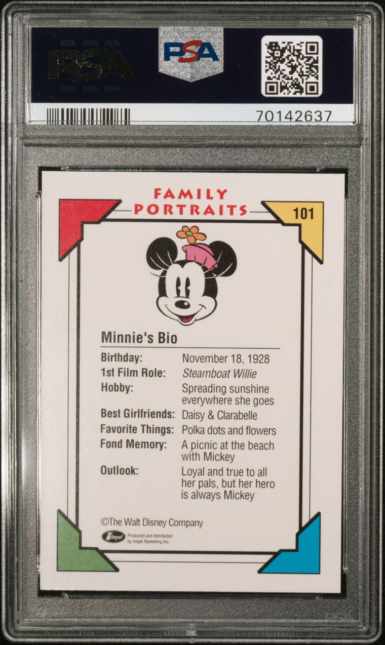 1991 Impel Disney Minnie PSA 8