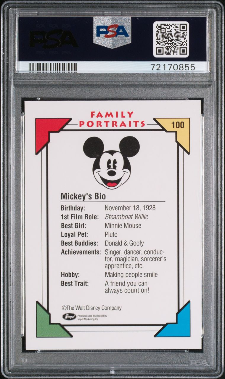 1992 Impel Disney Mickey PSA 9