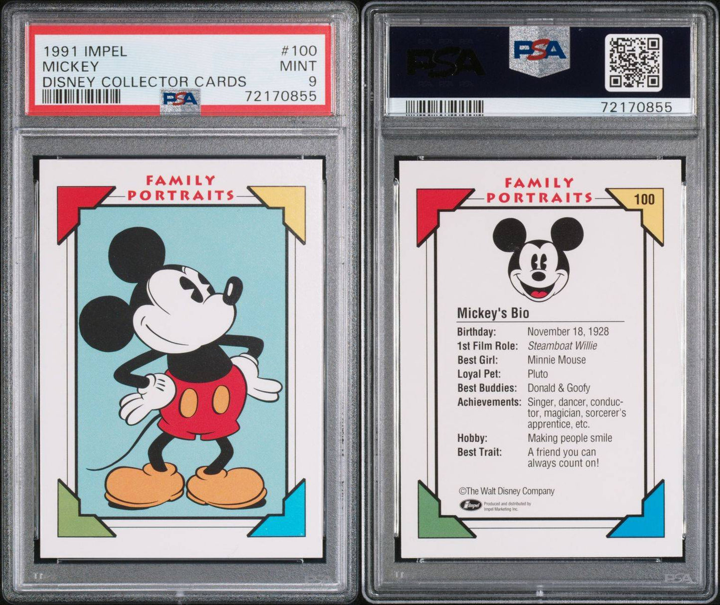 1992 Impel Disney Mickey PSA 9