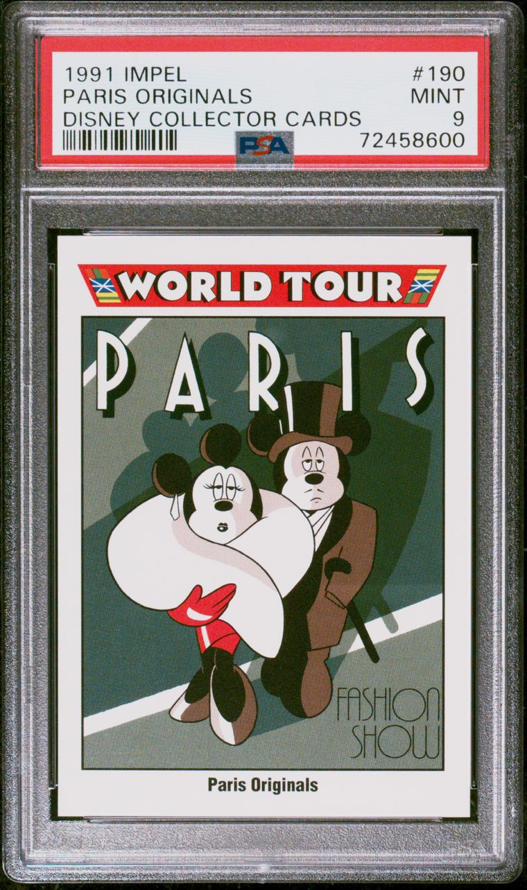 1991 Impel Disney Paris Originals PSA 9