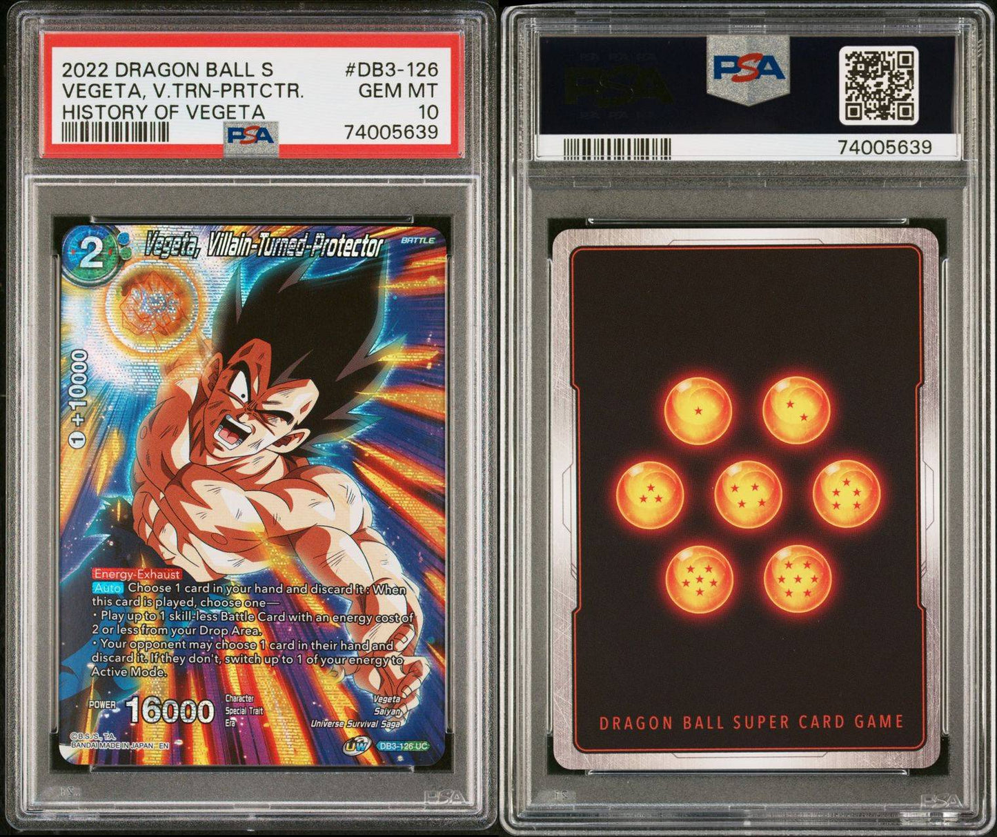 2022 Vegeta, Villian-Turned-Protector PSA 10