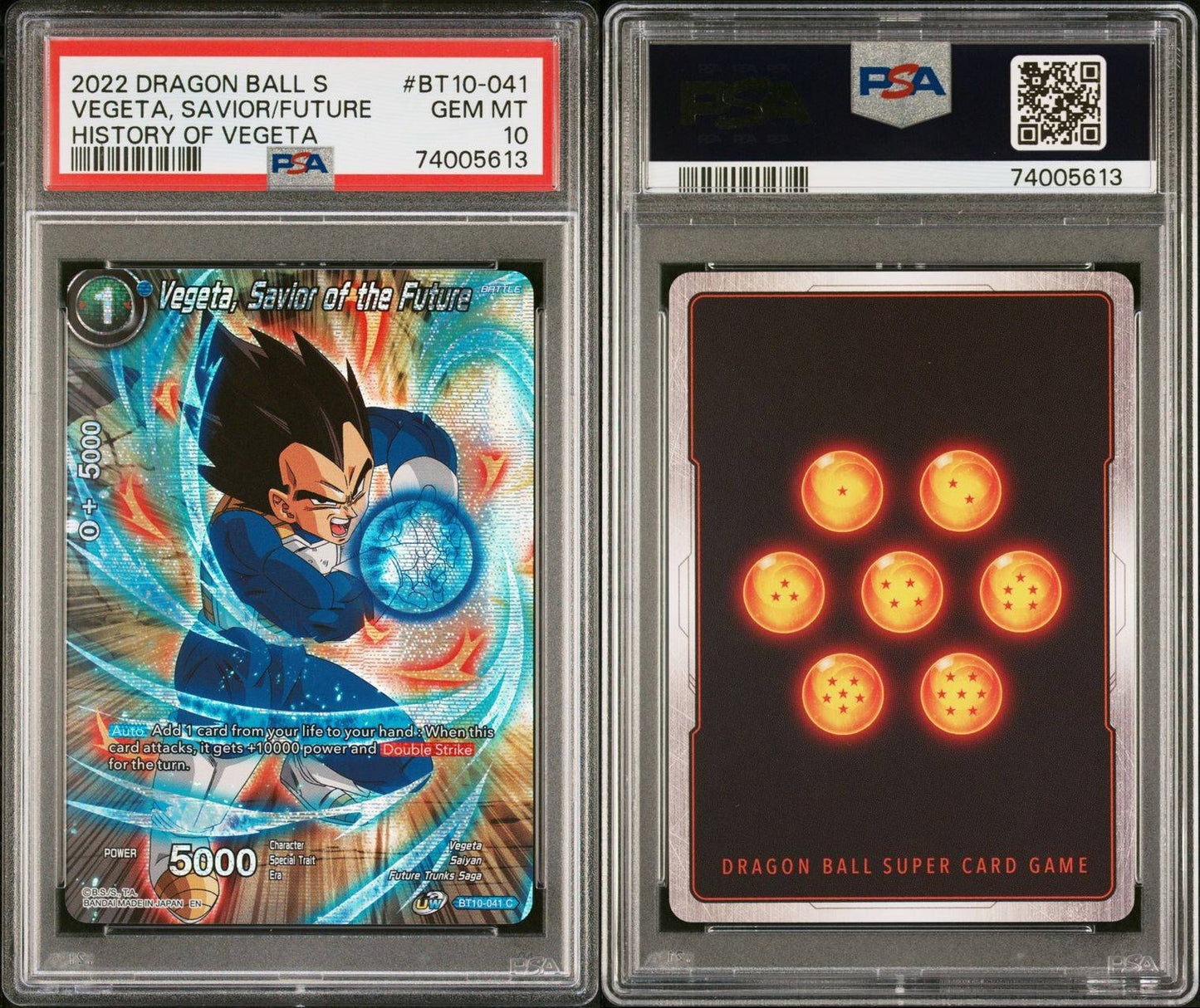 2022 Vegeta, Savior of the Future PSA 10