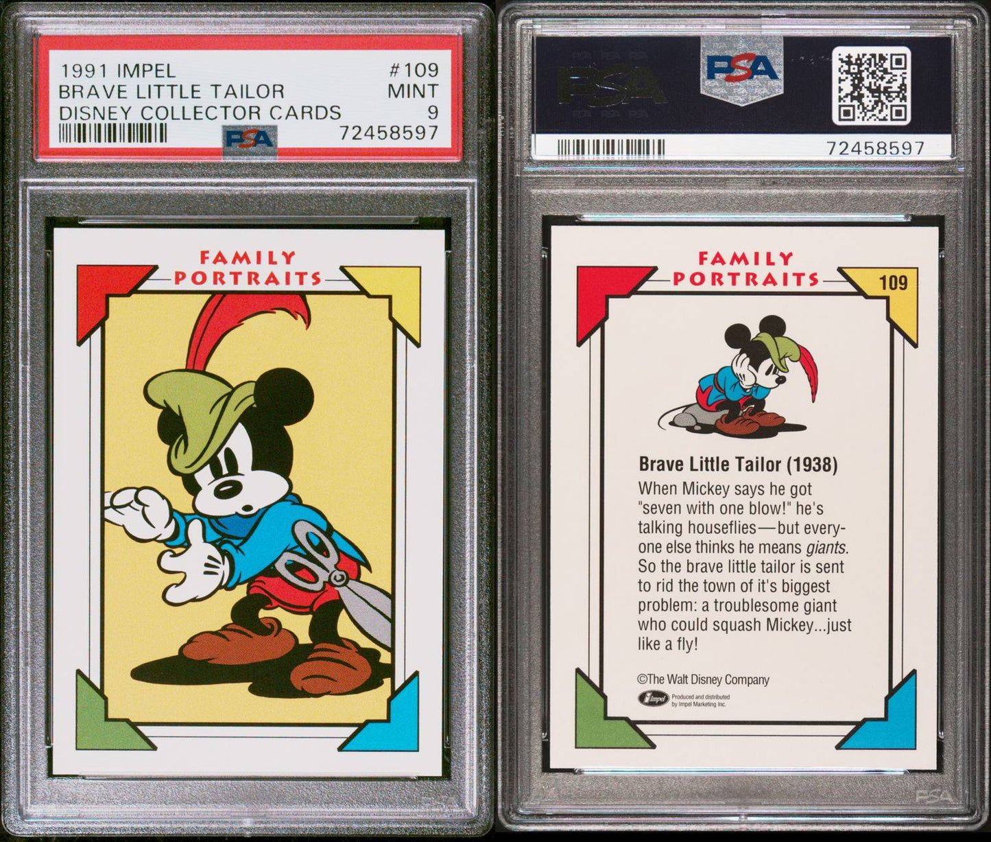 1991 Mickey Brave little Taylor PSA 9
