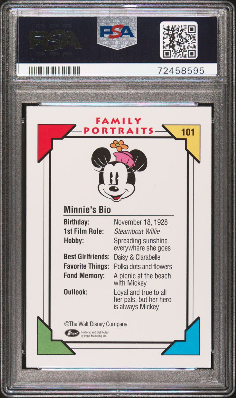1991 Impel Disney Minnie PSA 9