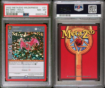 2022 MetaZoo Big Bird HOLO Wilderness PSA 8