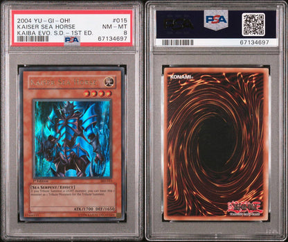 2004 Kaiser Sea Horse 1st Ed. Kaiba Deck PSA 8