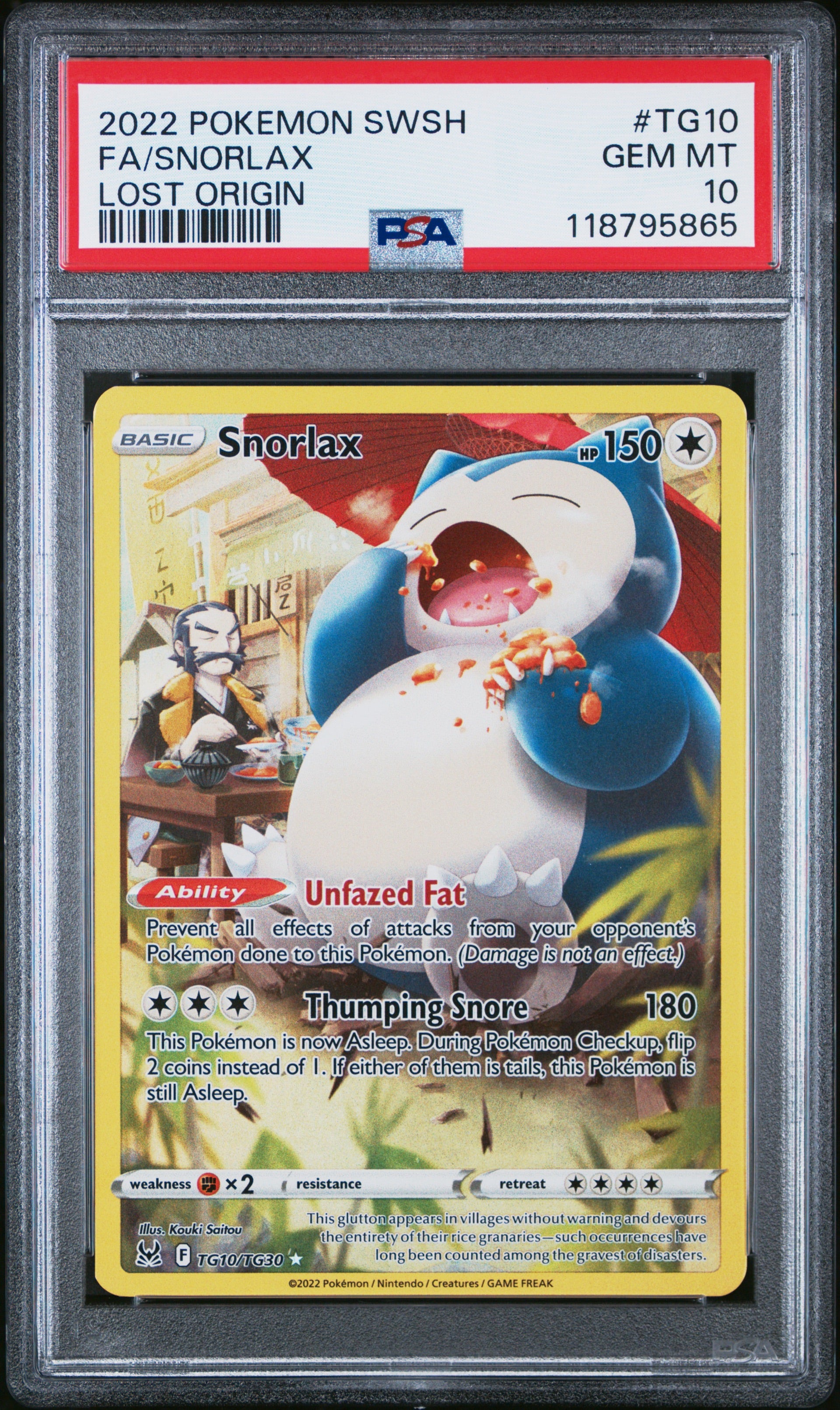 2022 Pokemon SWSW Snorlax Lost Origin PSA 10 – HEVCARDS