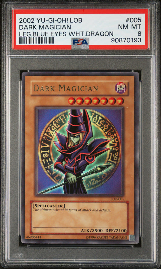 2002 Dark Magician LOB PSA 8