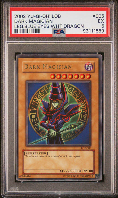2002 Dark Magician LOB PSA 5