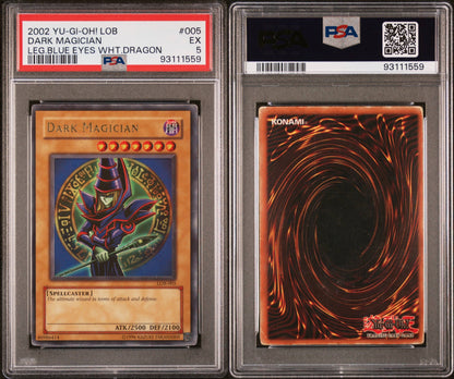 2002 Dark Magician LOB PSA 5