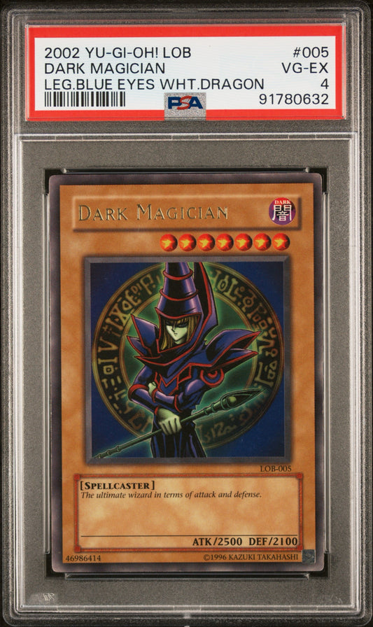 2002 Dark Magician LOB PSA 4