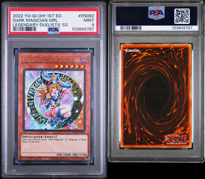 2022 Dark Magician Girl 1st ed. Legendary Duelist S3 PSA 9