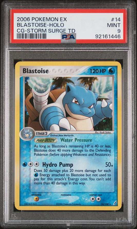 2006 ex Blastoise - HOLO CG-Storm Surge TD PSA 9