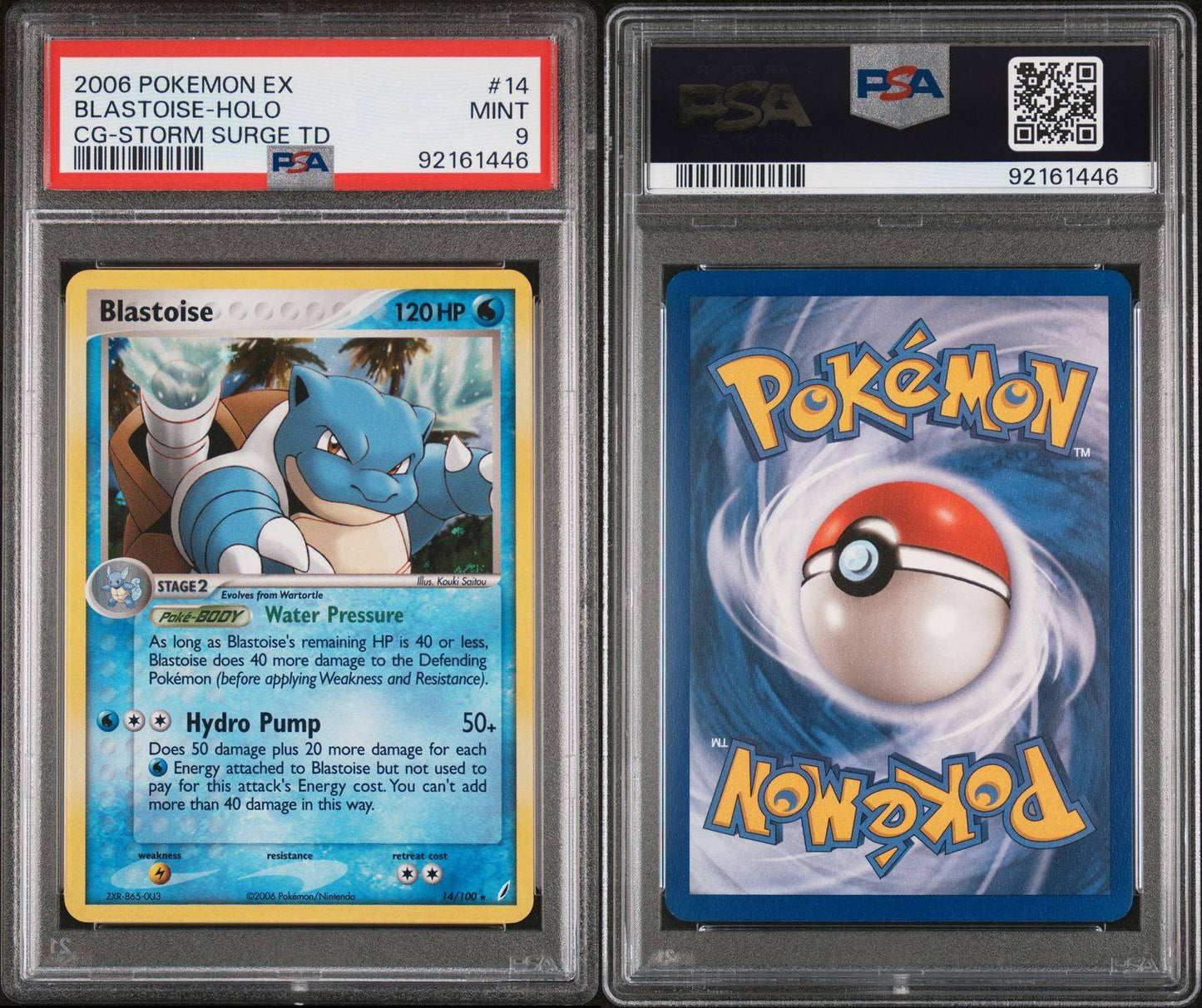 2006 ex Blastoise - HOLO CG-Storm Surge TD PSA 9