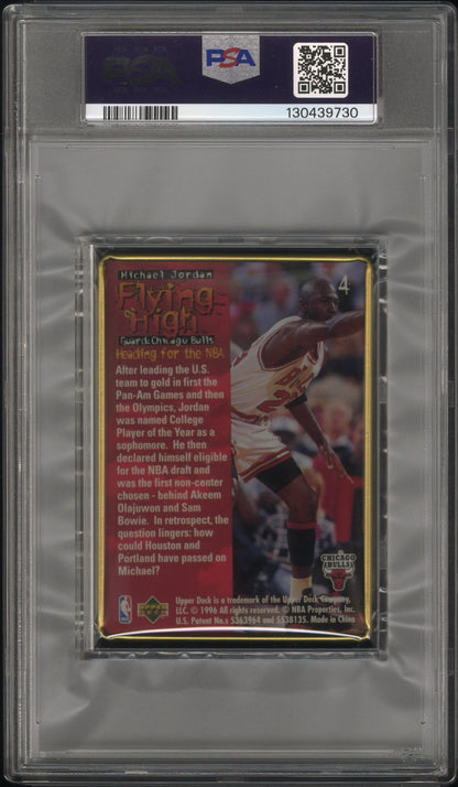 1996 Upper Deck Michael Jordan flying high METAL PSA 6 FAT OVERSIZED SLAB