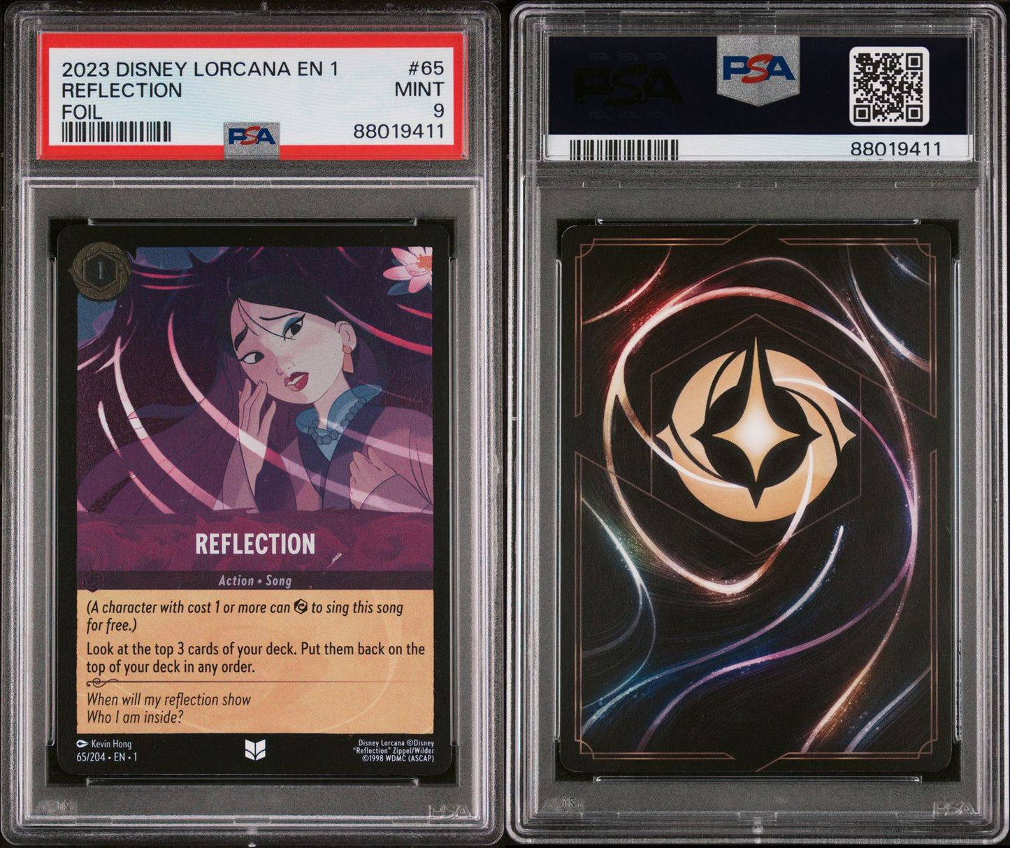 2023 Disney Lorcana EN1 Reflection Foil PSA 9