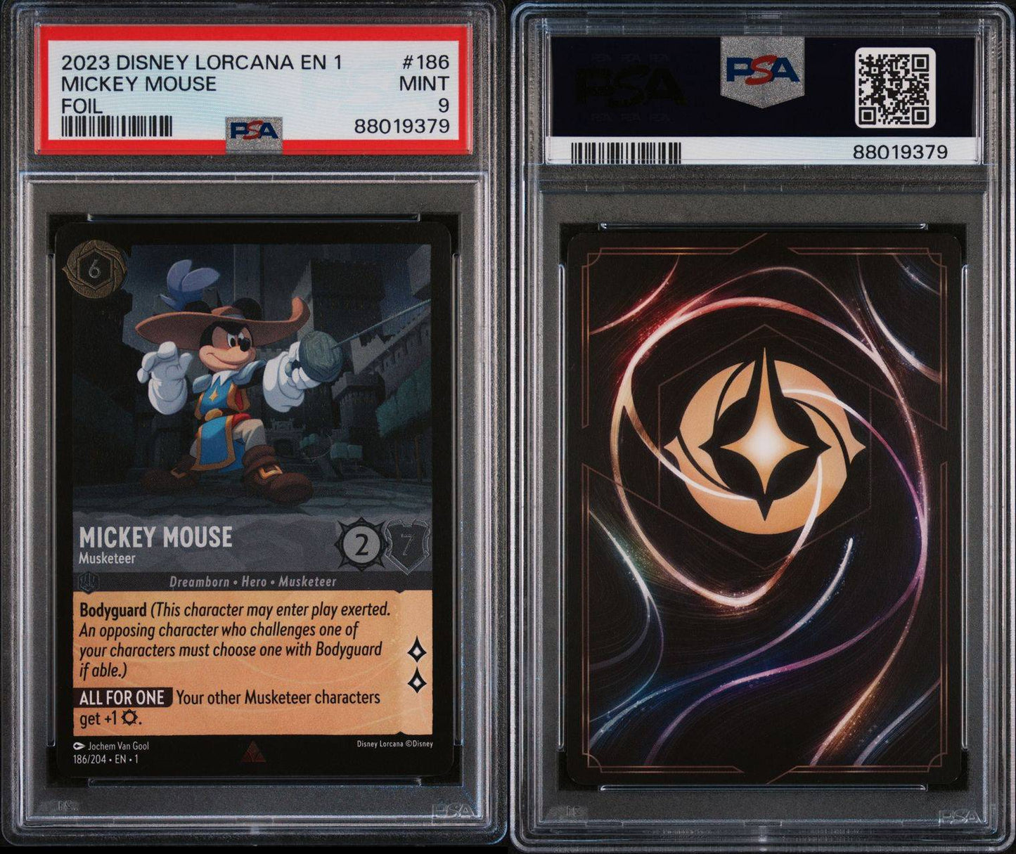 2023 Disney Lorcana EN1 Mickey Mouse Foil PSA 9