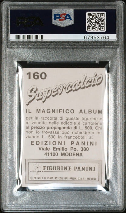 1985 Panini Supercalcio Diego A. Maradona PSA 7