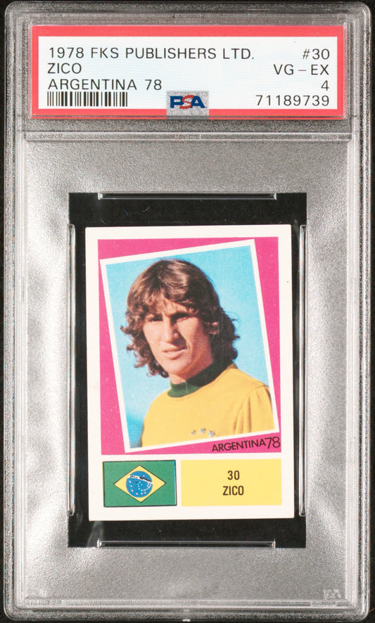 1978 FKS Publishers LTD. Zico Argentina 78 PSA 4