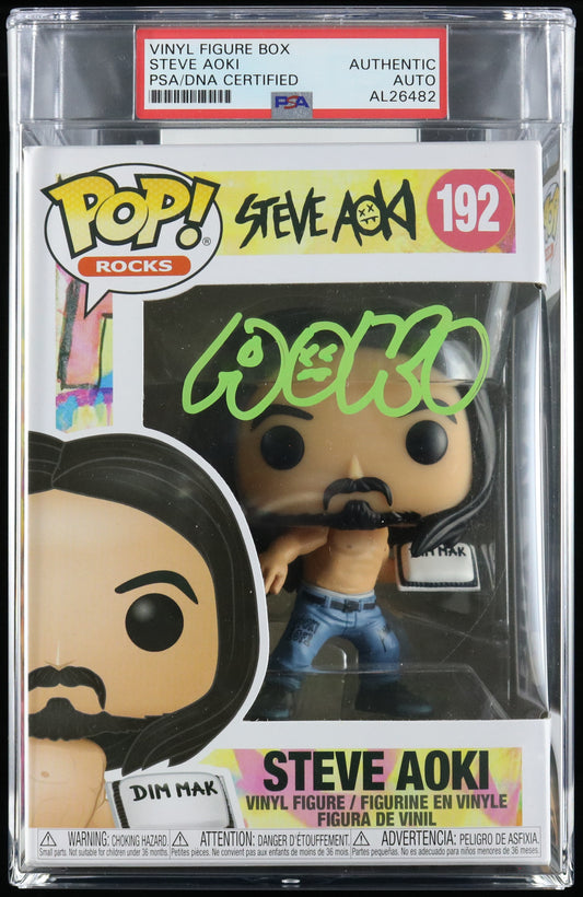 Funko PoP! Steve Aoki PSA/DNA signature GEM MINT