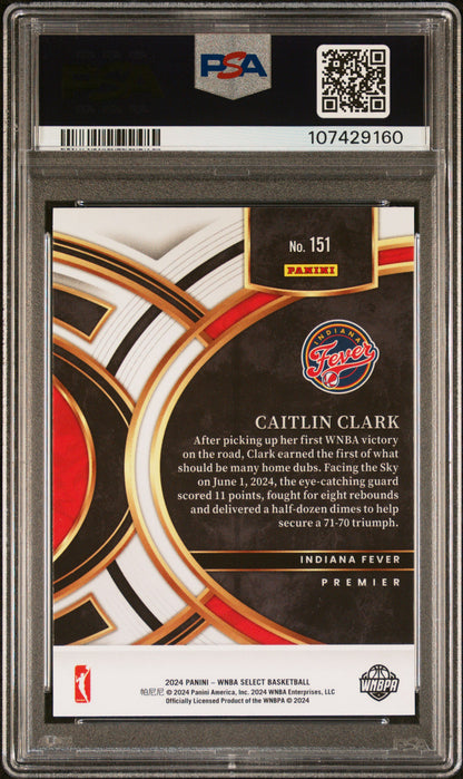 2024 Select WNBA Caitlin Clark PSA 9