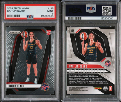 2024 Prizm WNBA Caitlin Clark PSA 9